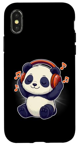 DJ Panda Kopfhörer Musikliebhaber Hülle für iPhone X/XS DJ Panda Kopfhörer Musikliebhaber Hülle für iPhone X/XS von Panda Lover Tees Apparel