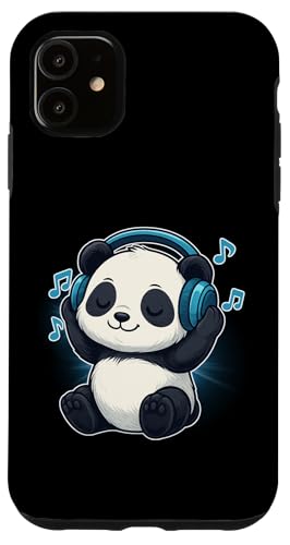 DJ Panda Kopfhörer Musikliebhaber Hülle für iPhone 11 von Panda Lover Tees