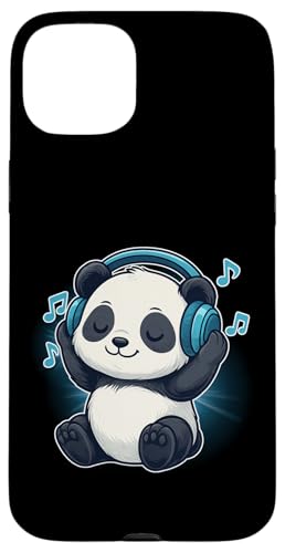 DJ Panda Kopfhörer Musikliebhaber Hülle für iPhone 15 Plus von Panda Lover Tees