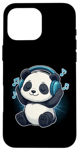 DJ Panda Kopfhörer Musikliebhaber Hülle für iPhone 16 Pro Max von Panda Lover Tees