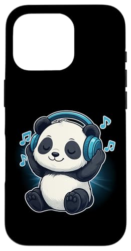 DJ Panda Kopfhörer Musikliebhaber Hülle für iPhone 16 Pro von Panda Lover Tees