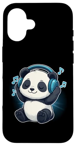 DJ Panda Kopfhörer Musikliebhaber Hülle für iPhone 16 von Panda Lover Tees