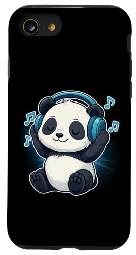 DJ Panda Kopfhörer Musikliebhaber Hülle für iPhone SE (2020) / 7 / 8 von Panda Lover Tees