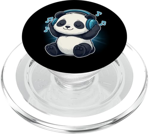 DJ Panda Kopfhörer Musikliebhaber PopSockets PopGrip für MagSafe DJ Panda Kopfhörer Musikliebhaber PopSockets PopGrip für MagSafe von Panda Lover Tees