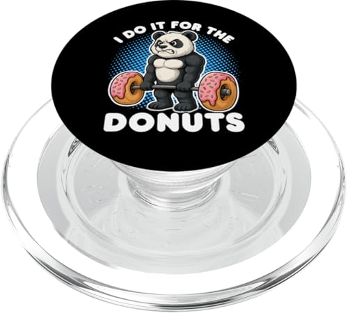Gewichtheben Panda Donut Liebhaber Jungen Kinder Männer Teenager PopSockets PopGrip für MagSafe Gewichtheben Panda Donut Liebhaber Jungen Kinder Männer Teenager PopSockets PopGrip für MagSafe von Panda Weightlifting Gym Fitness Co.