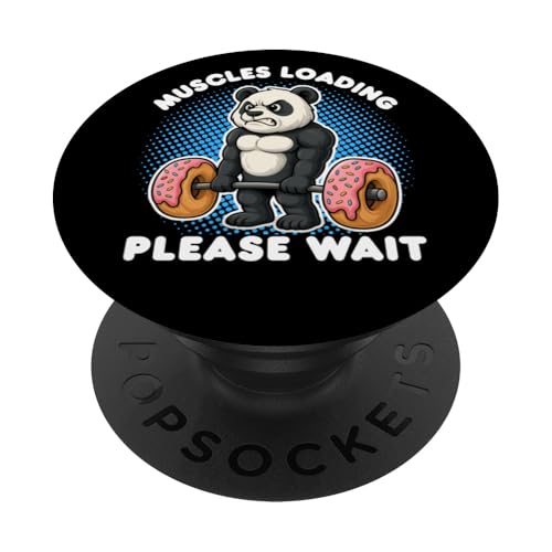 Muscles Loading Panda Gewichtheben Donut Gym Jungen Männer Frauen PopSockets Klebender PopGrip Muscles Loading Panda Gewichtheben Donut Gym Jungen Männer Frauen PopSockets Klebender PopGrip von Panda Weightlifting Gym Fitness Co.