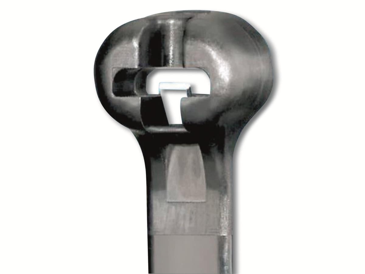 PANDUIT Kabelbinder, DOME-TOP™ Barb-Ty-Kabelbinder, CVR150SBK, schwarz, 160 mm x 2,40 mm von Panduit