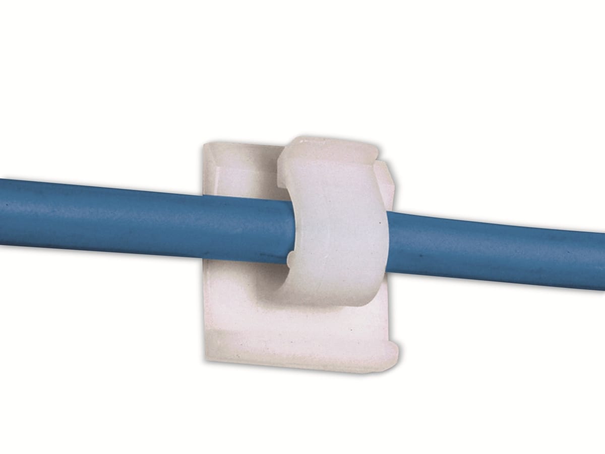 PANDUIT Kabelclip, ACC38-A-C, natur, selbstklebend, 9,60 mm von Panduit