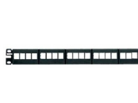 Panduit 24-port Modular Patch Panel 6 Removable Faceplates, RJ-45, Rackeinbau, 1U, 482,6 mm, 43,7 mm, 18,3 mm von Panduit