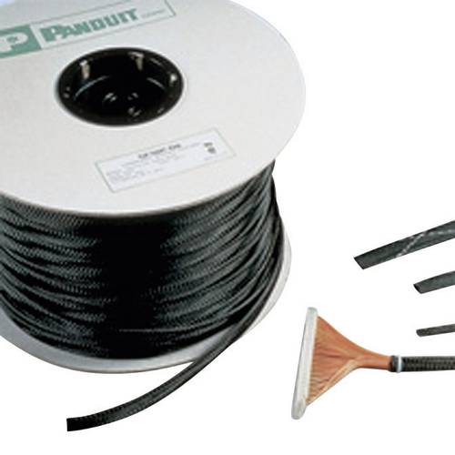 Panduit SE75P-CR0 Geflechtschlauch Schwarz PET 31.80 bis 12.70mm Meterware von Panduit