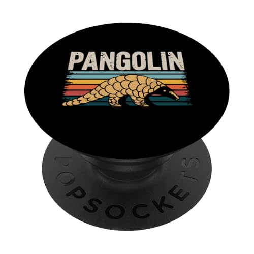 Retro Pangolin Lover Gefährdete Tier Save Pangolin PopSockets Klebender PopGrip von Pangolin Lover Endangered Animal