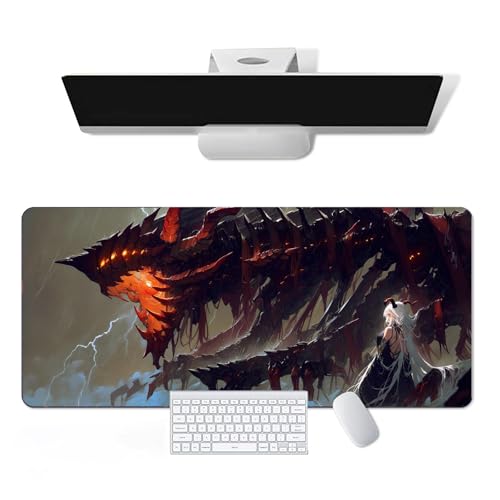 Anime Mauspad Game Azur Lane - Agir Anime Computer Tastatur Mauspad Große Lange Weiche Gummiunterseite Rutschfeste Oberfläche Büro Schreibtischunterlage Gaming Mauspad von Pangtyus