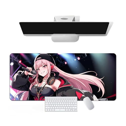Anime Mauspad Hololive - Mori Calliope Anime Computer Tastatur Mauspad Große Lange Weiche Gummiunterseite Rutschfeste Oberfläche Büro Schreibtischunterlage Gaming Mauspad von Pangtyus