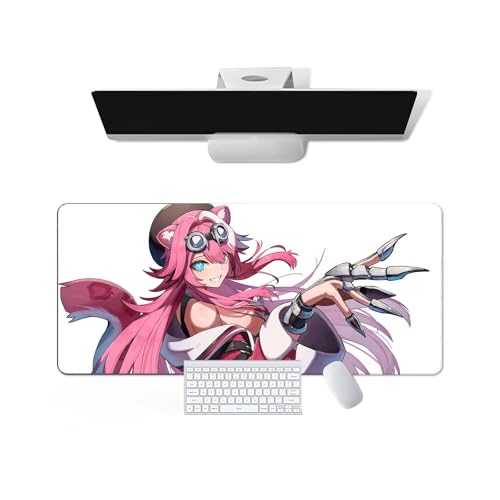 Anime Mauspad Hololive - Raora Panthera Anime Computer Tastatur Mauspad Große Lange Weiche Gummiunterseite Rutschfeste Oberfläche Büro Schreibtischunterlage Gaming Mauspad von Pangtyus