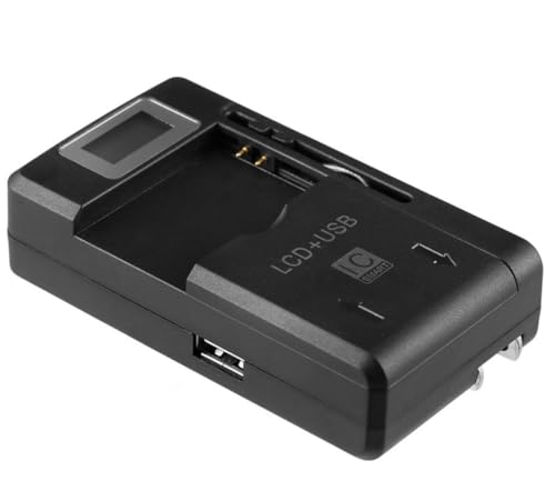 2in1 USB und AC100-240V Ladegerät | Universelles Handy Akkuladegerät für 32-50mm Akkus | Mit LCD Bildschirm | USB Akkuladegerät für Handy DSLR Kamera 2in1 USB und AC100-240V Ladegerät | Universelles Handy Akkuladegerät für 32-50mm Akkus | Mit LCD Bildschirm | USB Akkuladegerät für Handy DSLR Kamera von Panlouting