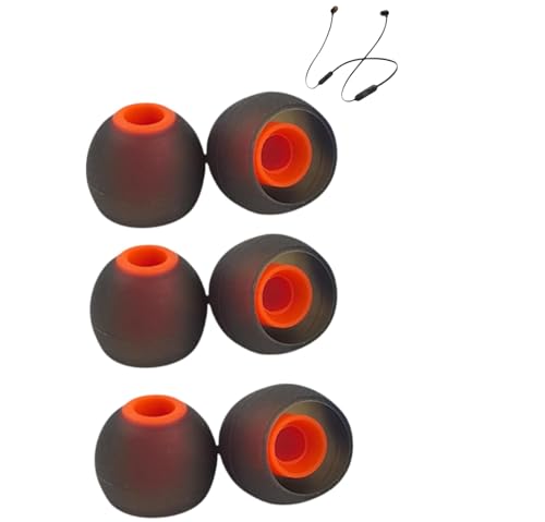 3 Paar | Ersatz Ohrstöpsel Silikon kompatibel mit JBL Reflect Flow, Endurance Peak II, Tune 125TWS, 130NC, 215TWS Ohrhörern | Geräuschisolierung | S/M/L 3 Verschiedene Größen von Panlouting