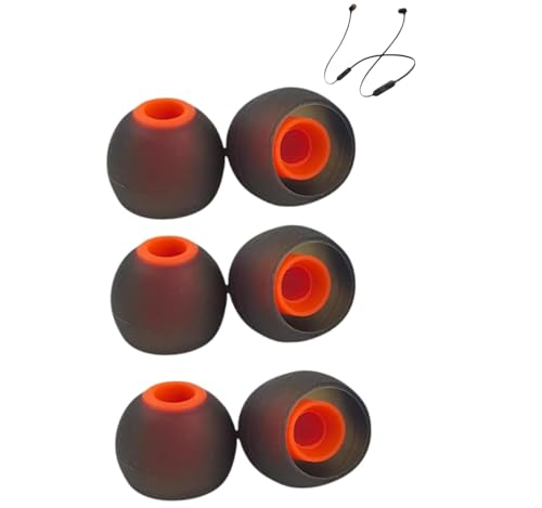 3 Paar | Ersatz Ohrstöpsel Silikon kompatibel mit JBL Reflect Flow, Endurance Peak II, Tune 125TWS, 130NC, 215TWS Ohrhörern | Geräuschisolierung | S/M/L 3 Verschiedene Größen von Panlouting
