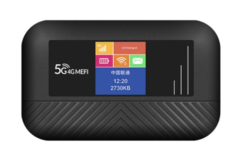 4G LTE WLAN WiFi Router Signalverstärker | 3000mAh | 1,44" Farb LCD Bildschirm | 150 Mbit/s | Für bis zu 10 Benutzer | 3G/4G Netzwerkadapter | Mobiler Hotspot MiFi Modem von Panlouting