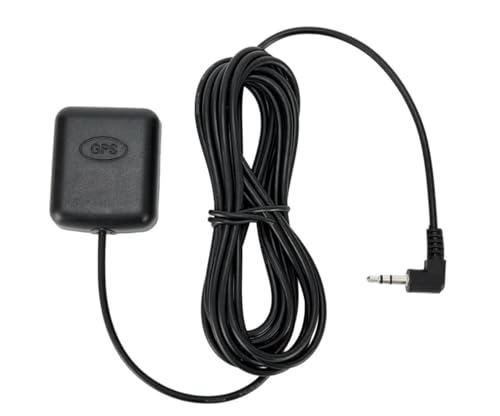 Auto Aktive GPS Antenne 3 Meter | GPS Antenne mit 3,5mm RG174 Anschluss und Magnetfuß für Autoradio GPS Navigationssystem | 28 dB von Panlouting