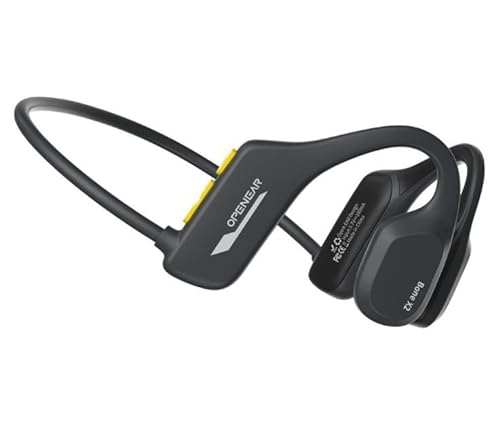 Bluetooth 5.2 Schwimmender Kopfhörer Open Ear HD Stereo Geräuschunterdrückung IP68 Wasserdicht mit Mikrofon und 8G-Speicher für Sport Radfahren Fitnessstudio Fahren Laufen Schwimmender (Schwarz) von Panlouting