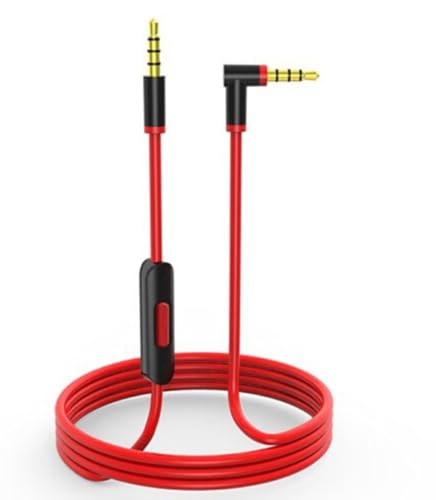 Ersatz Audiokabel Aux Kabel | 1,4 Meter mit Inline Mikrofon und Steuerung | Kompatibel mit Beats by Dr. Dre Kopfhörern Solo Studio Pro Detox Wireless Mixr Executive Pill von Panlouting