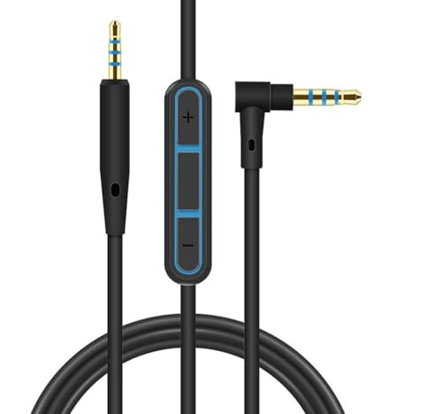 Panlouting Ersatz Audiokabel Aux Kabel 3,5mm auf 2,5mm mit Mikrofon und Steuertasten für Kopfhörer | Kompatibel mit Bose Quiet Comfort QC25 QC35 SoundLink SoundTrue von Panlouting