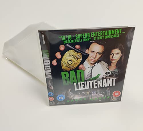 Blu-Ray Ersatzhülle aus transparentem Kunststoff mit Klappe 10/25/50/100 (100 Stück) von Panmer