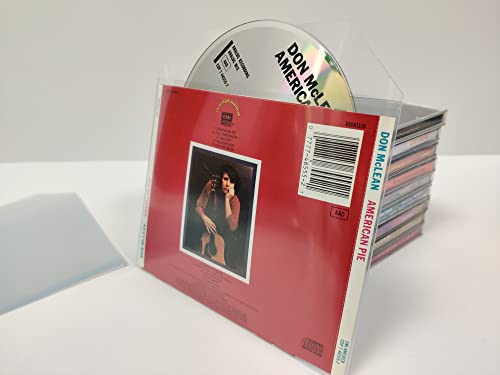 CD Jewel Case Ersatz Clear Sleeve Premium Material (100 Stück) von Panmer