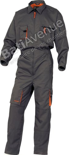 Delta Plus M2COMGRGT Mach2 Arbeitskombination aus Polyester Baumwolle, Grau-Orange, L von Panoply