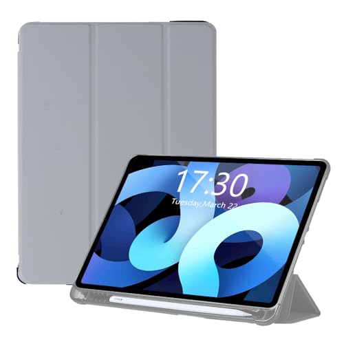 Amazon Marke - Hülle Kompatibel mit iPad Pro 11 Zoll (Modell 2022/2021/2020), Schutzhülle mit Trifold Ständer und Stifthalter, Auto Schlafen/Wachen für iPad Pro 11 hülle-Grau von Pansy