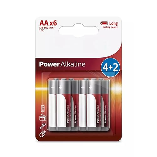 AA/LR6 Alkaline Batterie, 6 Stück, für Geräte mit hohem Stromverbrauch von Panther