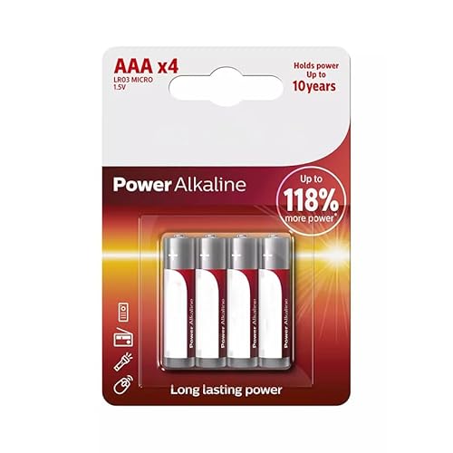 AAA/LR03 Alkaline Batterie, 4 Stück, für Geräte mit hohem Stromverbrauch von Panther
