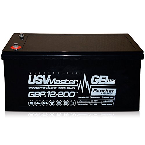 Panther Bleiakku GEL 12V 200Ah Batterie USV Gelakku Solar Versorger 180Ah 190Ah von Panther