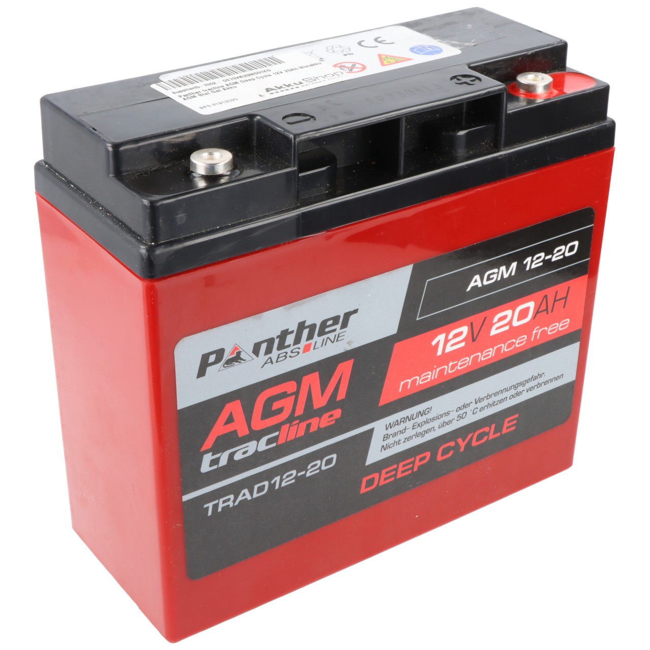 Panther tracline AGM Deep Cycle 12V 20Ah Bleiakku AGM Blei Gel Akku Panther tracline AGM Deep Cycle 12V 20Ah Bleiakku AGM Blei Gel Akku von Panther