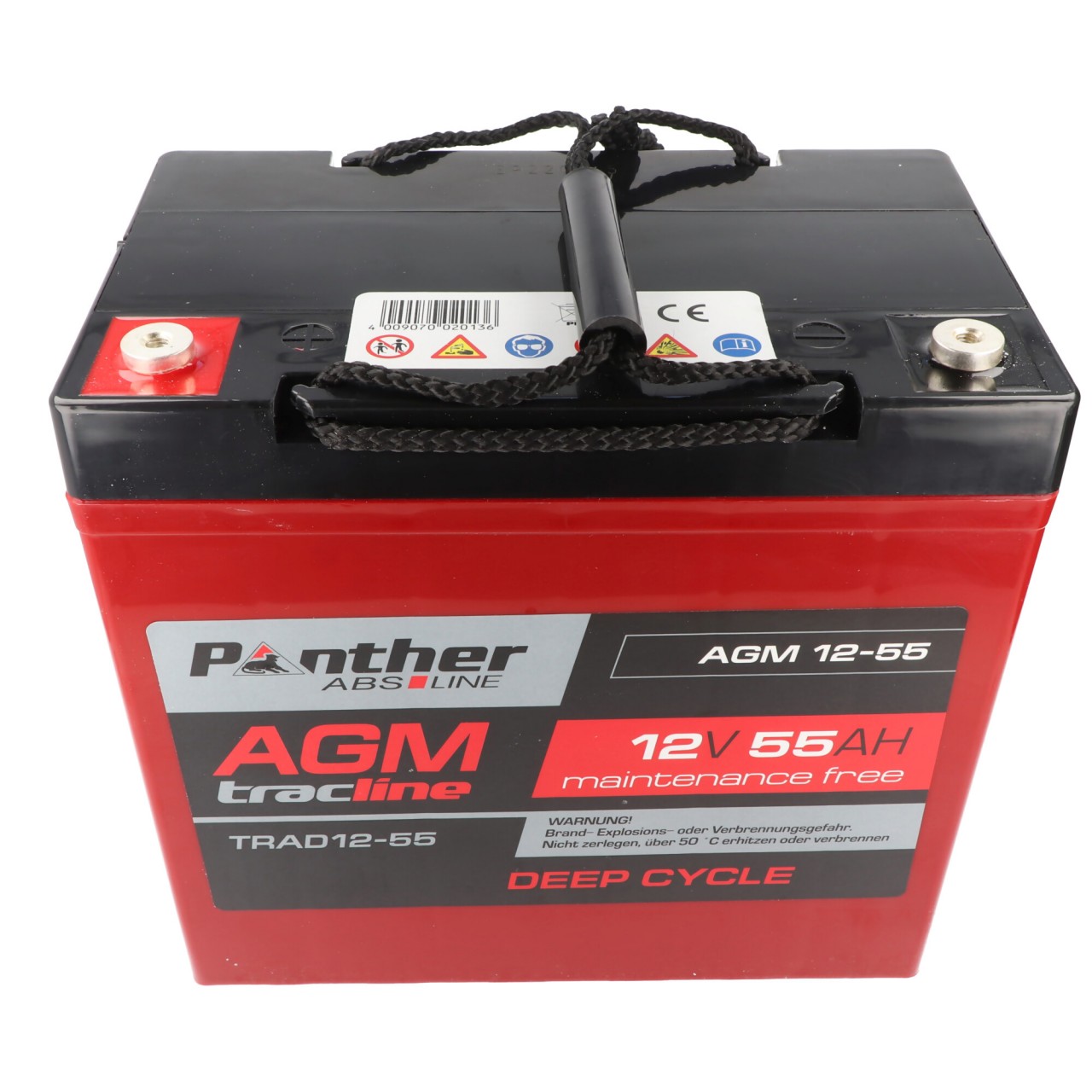 Panther tracline AGM Deep Cycle 12V 55Ah Bleiakku AGM Blei Gel Akku Panther tracline AGM Deep Cycle 12V 55Ah Bleiakku AGM Blei Gel Akku von Panther