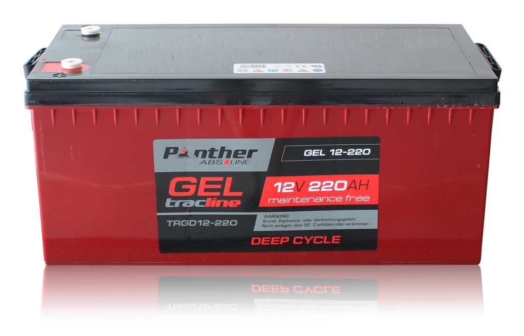 Panther tracline Gel Deep Cycle 12V 220Ah Bleiakku AGM Blei Gel Akku Panther tracline Gel Deep Cycle 12V 220Ah Bleiakku AGM Blei Gel Akku von Panther