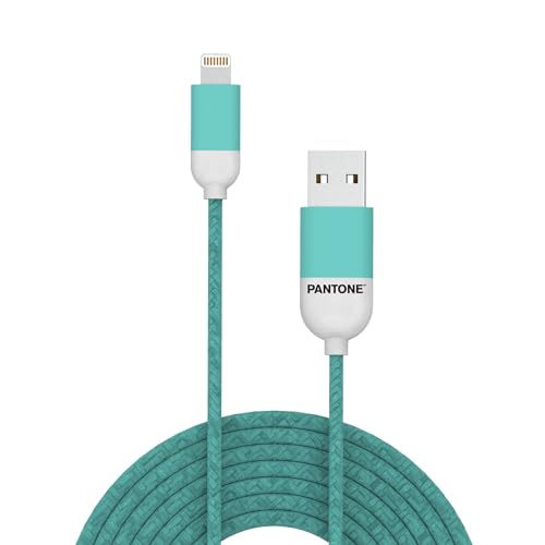 Pantone PTLCS0015L Lightning-Kabel, 2,4 A, Länge 1,5 m, Cyan von Pantone