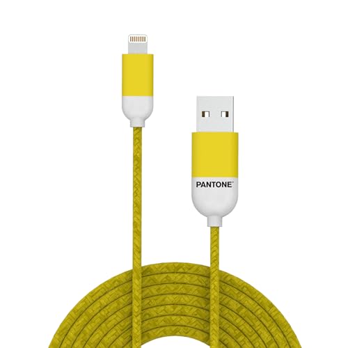 Pantone PTLCS0015Y Lightning-Kabel, 2,4 A, Länge 1 m, Gelb von Pantone