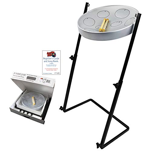 Panyard Jumbie Jam W1158 Steel Drum Z-Stand Silver G Diatonic, JJ1158-GY von Panyard