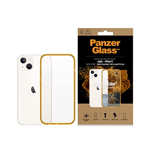 PanzerGlass™ ClearCaseColor™ Stoßfest Hülle Kompatibel für iPhone 13 - Lime Limited Edition, Echter Militärischer Schutz Hardcase Handyhülle für iPhone 13 Case von Panzer Glass
