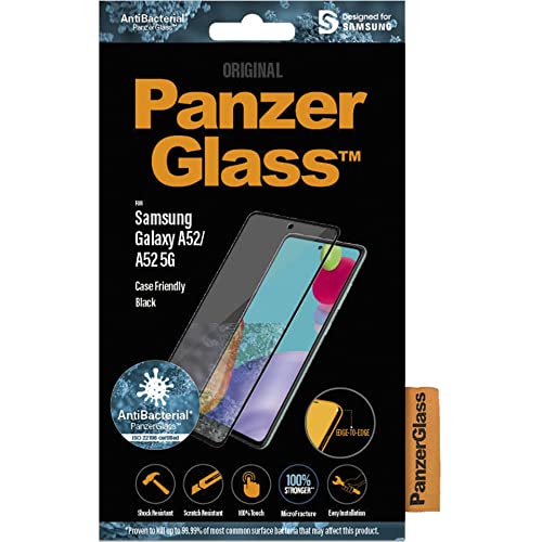 PanzerGlass E2E für Samsung Galaxy A52, Case Friendly, Antibakteriell, BRANDNEU von Panzer Glass