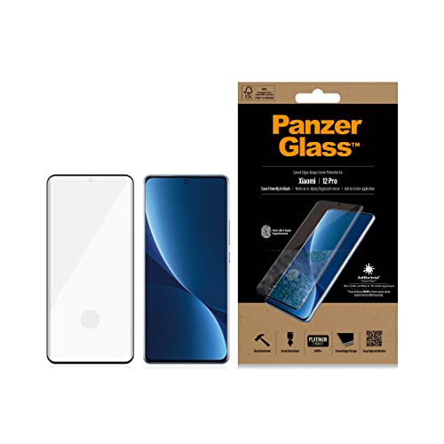 PanzerGlass™ Displayschutz für Xiaomi 12 Pro | 12S Pro - kratzfestes, gehärtetes Displayschutz Glas mit vollständiger Displayabdeckung - Case Friendly Screen Protector für Xiaomi 12 Pro | 12S Pro von Panzer Glass