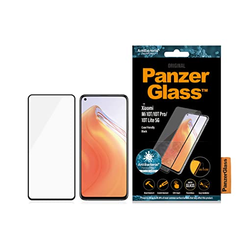 PanzerGlass™ Displayschutz für Xiaomi Mi 10T | 10T Pro | 10T Lite 5G - kratzfestes Displayschutz Glas mit vollständiger Displayabdeckung - Screen Protector für Xiaomi Mi 10T | 10T Pro | 10T Lite 5G von Panzer Glass