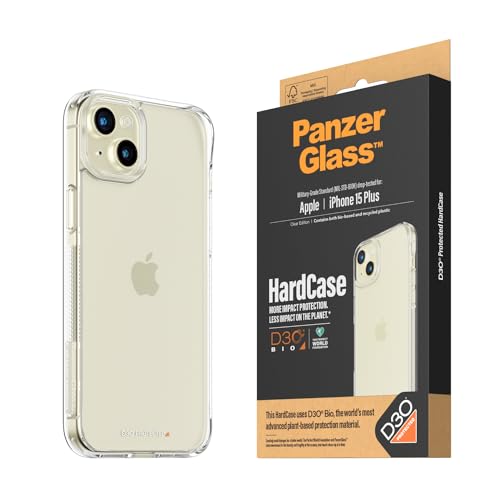 PanzerGlass™ HardCase mit D3O® Bio für Apple iPhone 15 Plus - Ultimativer Schutz, minimale Umweltauswirkung und extrem Kratz- und stoßfest von Panzer Glass