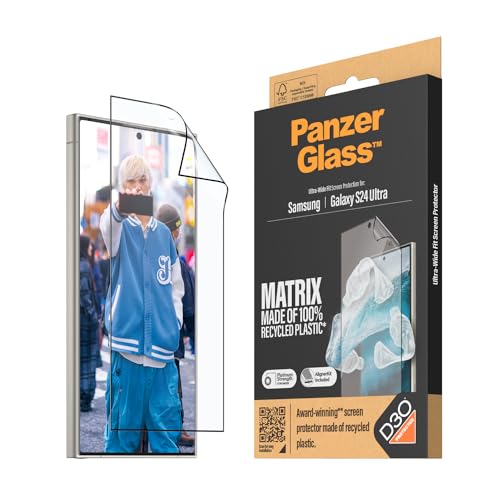 PanzerGlass™ Matrix Bildschirmschutz für Samsung Galaxy S24 Ultra - Verlängert die Lebensdauer des Telefons, mühelose Installation, umweltfreundlicher Schutz von Panzer Glass