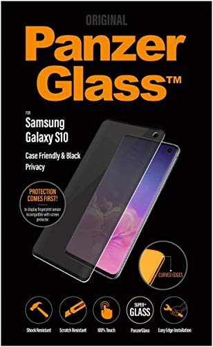 PanzerGlass Privacy Displayschutz (Case Friendly) für Samsung Galaxy S10, Black von Panzer Glass