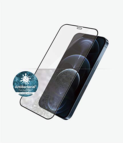 PanzerGlass Schutzglas 'Edge to Edge' für iPhone 12 mit 6,7 Zoll CaseFriendly, Black, 2712 von Panzer Glass