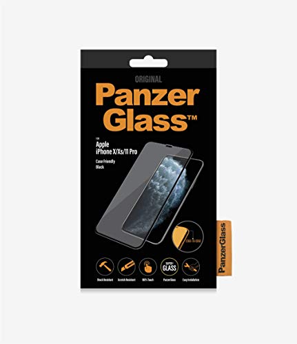 Panzerglass Schutzglas 'Edge to Edge' für iPhone 5.8 Zoll CaseFriendly, Black von Panzer Glass