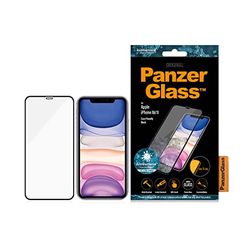 PanzerGlass Schutzglas 'Edge to Edge' für iPhone 6.1 Zoll CaseFriendly, Black, 2665, Schwarz, iPhone 11/Xr von Panzer Glass