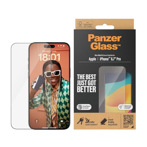 PanzerGlass Displayschutz für Apple iPhone 15 Pro Max PanzerGlass Displayschutz für Apple iPhone 15 Pro Max von Panzer Glass